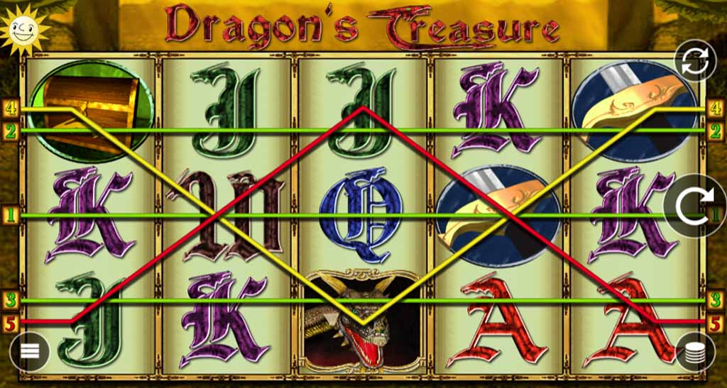 Der Drachen-Slot mit allen Gewinnlinien 